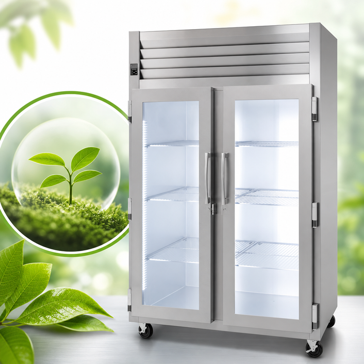 Product image #3 for Dealer's Choice G23010M Two-Section Glass Door Merchandiser Freezer
