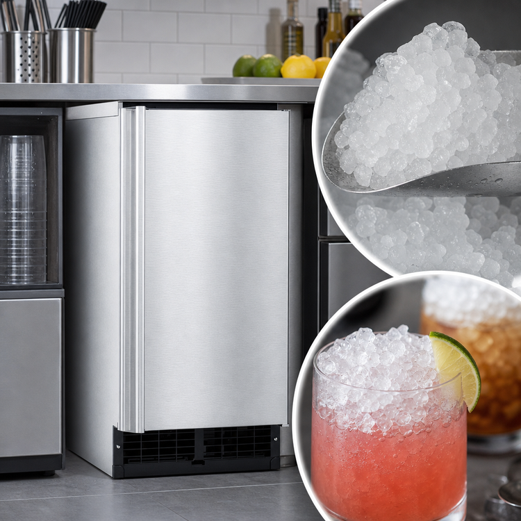 Product image #3 for Hoshizaki C-80BAK Undercounter Nugget Ice Machine with Built-In Storage Bin