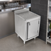 Thumbnail image #3 for John Boos Underbar Freestanding Drainboard Storage Cabinet with Right-Hinged Locking Door, 18W x 21D x 32.5H Inches