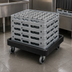 Thumbnail image #4 for OptiClean Single-Stack Black Polypropylene Glass Rack Dolly, No Handle, 350 lb Capacity