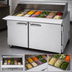 Thumbnail image #3 for Turbo Air PRO Series Two-Section Mega Top Sandwich/Salad Prep Table with Slide Lid and Rear-Mounted Self-Contained Refrigeration