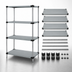 Thumbnail image #3 for Quantum 4-Shelf Solid Stainless Steel Shelving Starter Kit, 60W x 14D x 86H