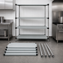 Thumbnail image #3 for Quantum 4-Shelf Solid Stainless Steel Stationary Shelving Starter Kit, 60