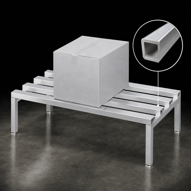 Product image #3 for Channel Manufacturing C-Channel Aluminum Dunnage Rack, 36 x 24 x 12 Inches, 2,500 lb. Capacity