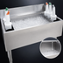 Thumbnail image #3 for Advance Tabco Underbar Basics 30-Inch Stainless Steel Cocktail Unit with 12-Inch Deep Ice Bin