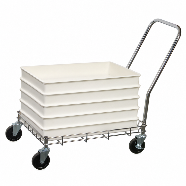 Product image #4 for Wire Dough Box Dolly for 18 x 26 Dough Boxes, 400 lb Capacity