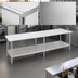 Thumbnail image #3 for 108-Inch x 30-Inch Stainless Steel Underbar Work Table with Adjustable Undershelf