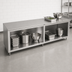 Thumbnail image #3 for John Boos 132-Inch W x 24-Inch D Open Front Stainless Steel Work Table with Cabinet Base