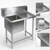 Thumbnail image #3 for John Boos Pro-Bowl 1-Compartment Stainless Steel Sink with Right Drainboard, 46-3/16