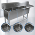 Thumbnail image #3 for John Boos Pro-Bowl 3-Compartment Sink with 30