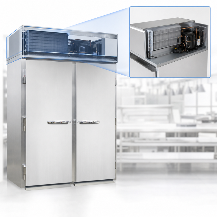 Product image #4 for Continental Refrigerator Designer Line D2FIN 2-Section Roll-In Commercial Freezer