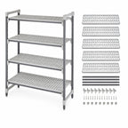 Thumbnail image #3 for Cambro Camshelving® Elements EXSK1836V5480 Vented 5-Shelf Polymer Shelving Kit, 18 x 36 in, Speckled Gray