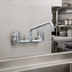 Thumbnail image #3 for T&S Brass equip 8-Inch Centers Wall Mount Mixing Faucet with 10-Inch Swivel Nozzle
