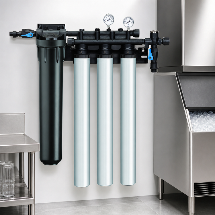 Product image #3 for Everpure Insurice Triple PF-i4000² Ice Maker Water Filtration System, 36,000 Gallons, 5 GPM, 0.5 Micron