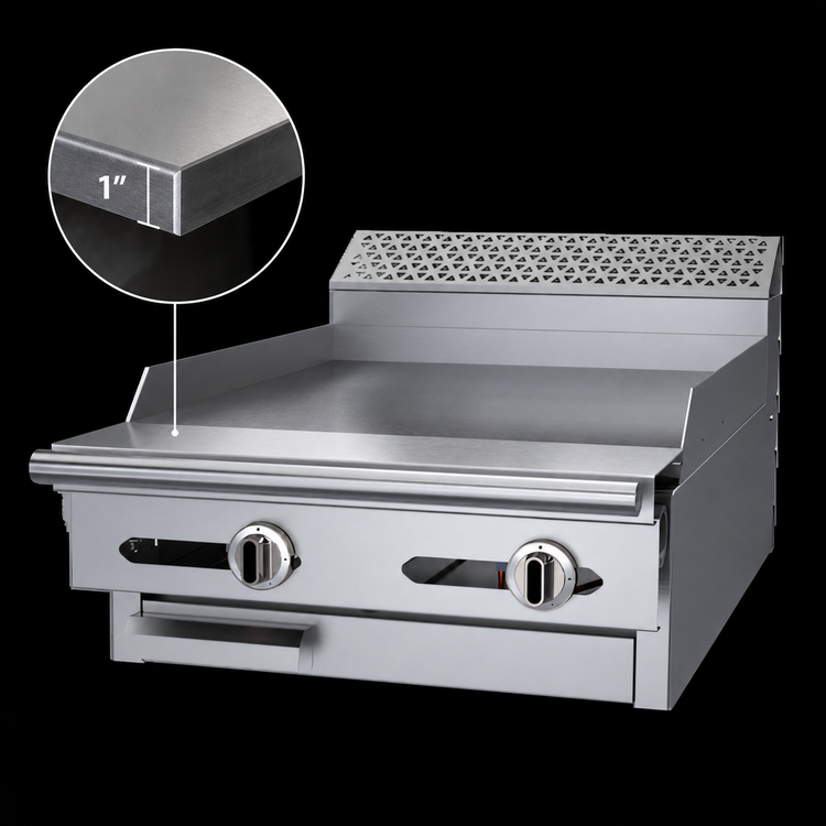 Product image #3 for Garland Cuisine Series Heavy Duty 24-Inch Gas Add-A-Unit Modular Top Griddle Range