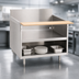 Thumbnail image #3 for La Rosa Refrigeration 42-Inch x 26-Inch Stainless Steel Open Cabinet Equipment Stand with Richlite Cutting Board