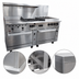 Thumbnail image #3 for Vulcan Endurance 72-Inch Gas Restaurant Range with 24-Inch Manual Griddle, 4 Open Burners, 24-Inch Charbroiler, and 2 Standard Ovens