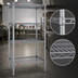 Thumbnail image #3 for Valu-Master 4-Tier Stationary Wire Shelving Starter Unit, 24 x 24 x 63 Inch, Pewter Gray Epoxy
