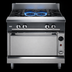 Thumbnail image #3 for Vulcan V Series 36-Inch Heavy Duty Commercial Gas Range with Two Open Burners and 24-Inch Thermostatic Griddle, Cabinet Base