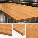 Thumbnail image #3 for John Boos Appalachian OKT10838-V Red Oak Edge-Grain Island Countertop, 108 x 38 x 1-1/2 in., Varnique Finish