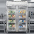 Thumbnail image #2 for Continental Refrigerator Designer Line D2FNSSGD Two-Section Full-Height Glass Door Reach-In Display Freezer