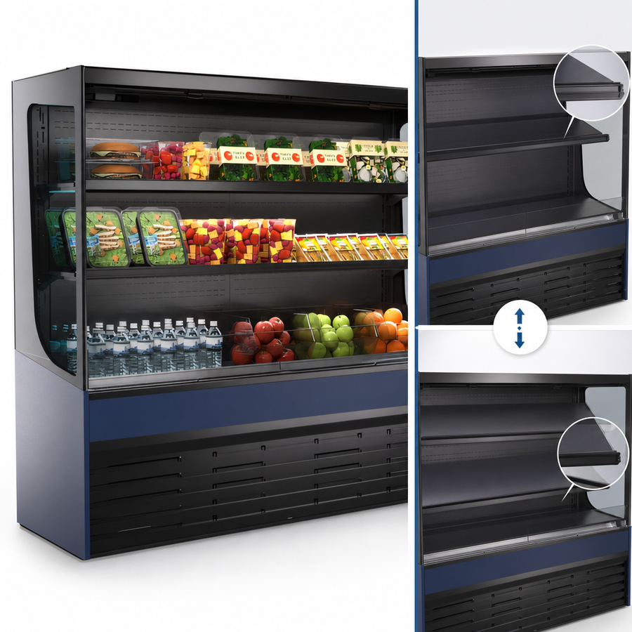 Adjustable Dual-Tier Shelving