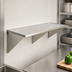 Thumbnail image #3 for Eagle Group Wall-Mount Stainless Steel Work Table with Box Marine Edge, 60 x 30 Inches, 14-Gauge Top