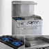 Thumbnail image #3 for Serv-Ware SGR-2B-24G 36-Inch Commercial Gas Range with 2 Open Burners, 24-Inch Griddle, and Standard Oven