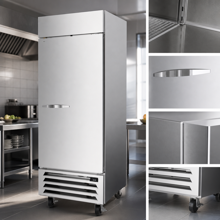 Product image #4 for Beverage-Air Horizon Series One-Section Bottom-Mount Reach-In Freezer with Right-Hand Solid Door, 19.08 Cu. Ft.