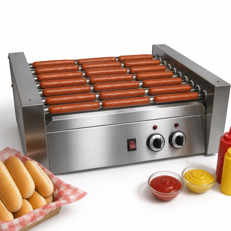 Product image #3 for Benchmark 30 Hot Dog Roller Grill, Stainless Steel, 120V