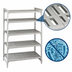 Thumbnail image #4 for Cambro Camshelving Premium 5-Tier Vented Stationary Starter Shelving Unit, 21 x 48 x 72 Inches, Speckled Gray