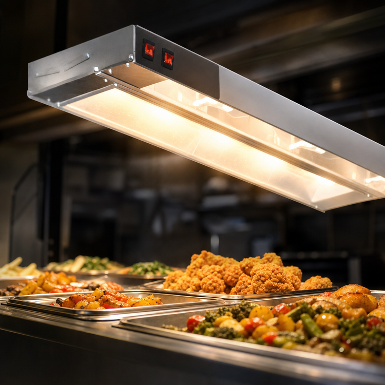 Product image #3 for Eagle Group RedHots 66-Inch Lighted Strip Heat Lamp, Single Rod, High-Watt, 208V