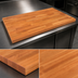 Thumbnail image #3 for John Boos Boos Block Blended Edge Grain American Cherry Kitchen Countertop, 24 x 25 x 1-1/2 Inch, Penetrating Oil Finish