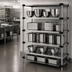 Thumbnail image #3 for Quantum 5-Shelf Solid Stainless Steel Shelving Starter Kit, 72
