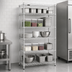 Thumbnail image #3 for EAGLEbrite 5-Tier Starter Wire Shelving Unit, 36W x 18D x 86H, Zinc Finish