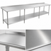 Thumbnail image #3 for Eagle Spec-Master 120 Inch x 30 Inch Stainless Steel Work Table with 1-1/2 Inch Rear Up-Turn and Adjustable Undershelf