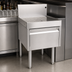 Thumbnail image #3 for Glastender Underbar Drainboard Half Cabinet with Locking Door, 18 Inch W x 19 Inch D