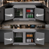 Thumbnail image #3 for Glastender CP1RB48 Single-Zone Pass-Thru Back Bar Cooler, 48 Inch, Two-Section, Remote Refrigeration, 4 Solid Swing Doors