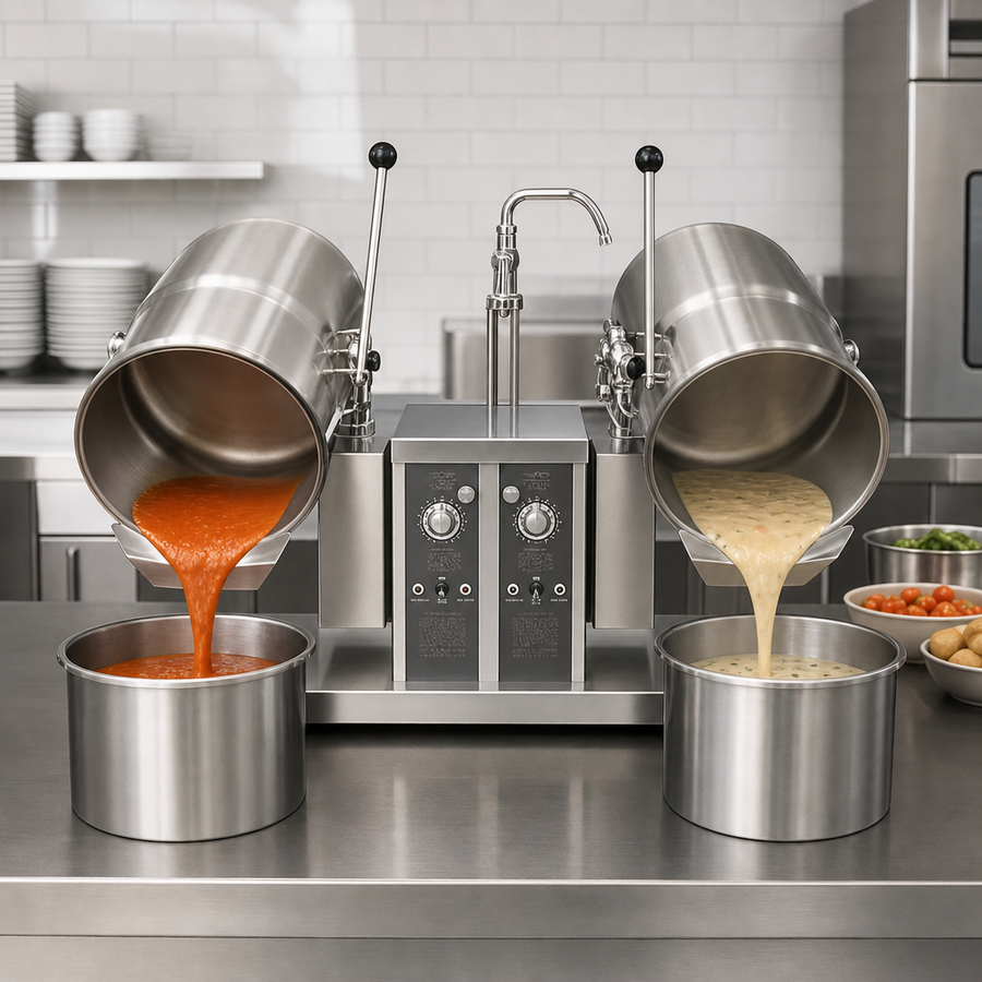 Twin Tilting Kettle Design