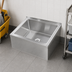 Thumbnail image #3 for John Boos Floor-Mounted Stainless Steel Mop Sink with 20 x 16 x 12 Inch Compartment