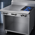 Thumbnail image #3 for Garland Cuisine Series 36-Inch Heavy Duty Natural Gas Range with 2 Open Burners, 2 Hot Tops, and Open Cabinet Base