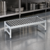 Thumbnail image #3 for Fermostock Aluminum Dunnage Rack with Adjustable Composite Feet, 31 x 14 x 12 Inches, 800 lb. Capacity