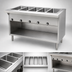 Thumbnail image #3 for Spec-Master HT5CB-NG 5-Pan Natural Gas Commercial Dry Hot Food Table with Enclosed Base