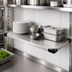 Thumbnail image #3 for Commercial Stainless Steel Solid Shelf, 36 Inch W x 18 Inch D, 450 lb Capacity