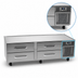 Thumbnail image #3 for Randell Two-Section Self-Contained Refrigerated Chef Base Equipment Stand with 4 Drawers, 72 Inch W, Right-Side Compressor