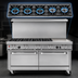 Thumbnail image #3 for Southbend Ultimate 60-Inch Commercial Gas Restaurant Range with 5 Burners, 24-Inch Griddle, Standard Oven and Cabinet Base