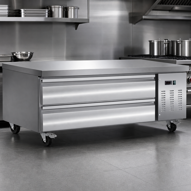 Product image #3 for Maxx Cold X-Series 62-Inch 2-Drawer Refrigerated Chef Base, 8.8 Cu. Ft.