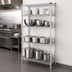 Thumbnail image #3 for EAGLEbrite 4-Tier Add-On Wire Shelving Unit, 24 x 24 x 63 Inches, Zinc Finish