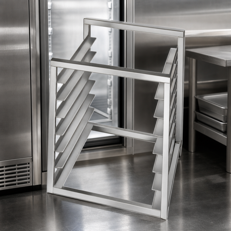 Product image #3 for Channel Manufacturing Stainless Steel End-Load Reach-In Bun Pan Rack, 7 Full-Size Pan Capacity