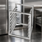 Thumbnail image #3 for Channel Manufacturing RIR-7S Stainless Steel End-Load Reach-In Bun Pan Rack, 7 Full-Size Pans, 20.5"W x 23"D x 23"H